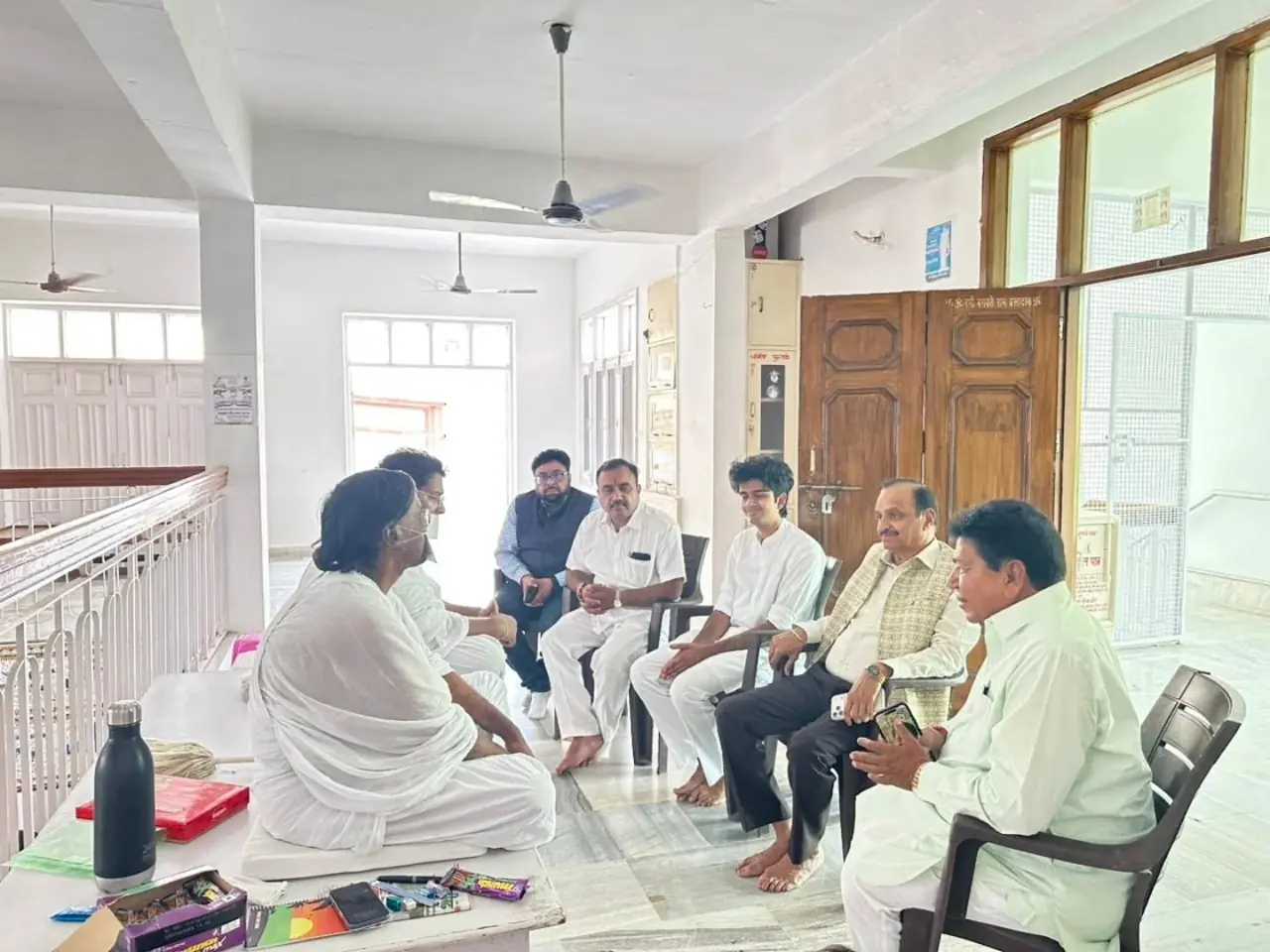 Parth Gupta Seeks Elders' Blessings at Sector 17 Jain Bhawan, Panchkula