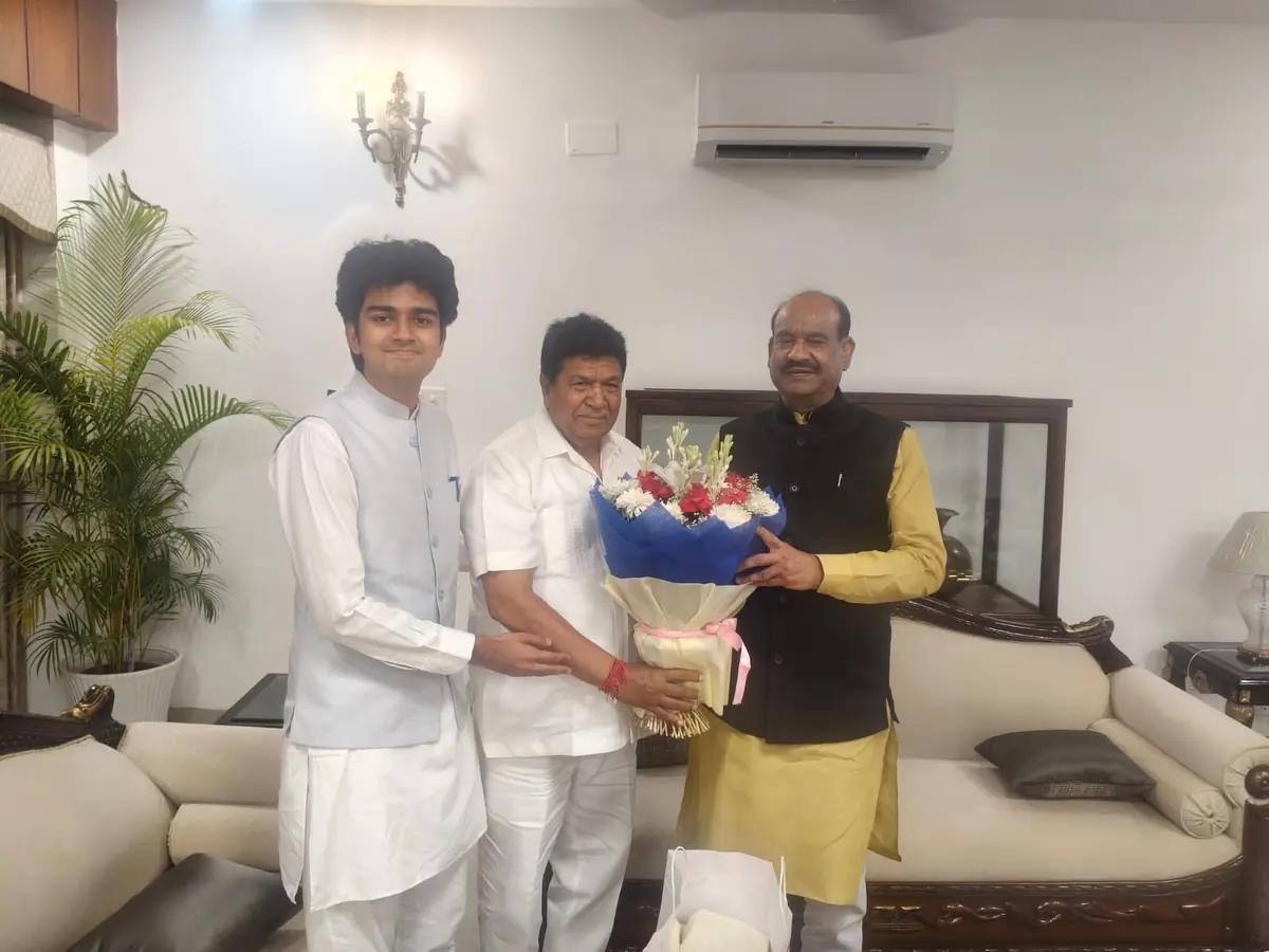 Councillor Parth Gupta Meets Lok Sabha Speaker Om Birla at Haryana Raj Bhavan — photo 2