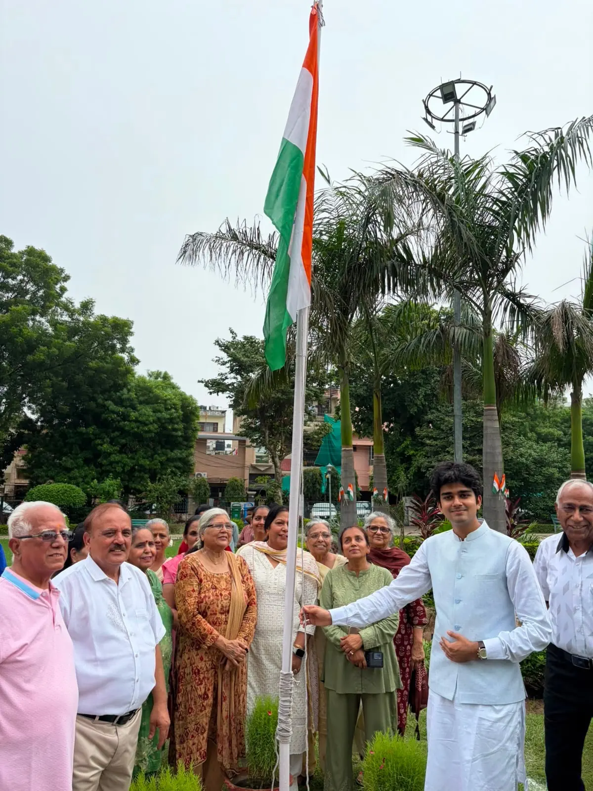 Councillor Parth Gupta Joins Independence Day Celebrations in Sector 16, Panchkula